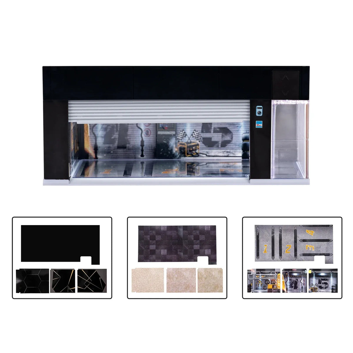 Voice-Controlled Garage – 1:64 Scale with Lights & Shutter
