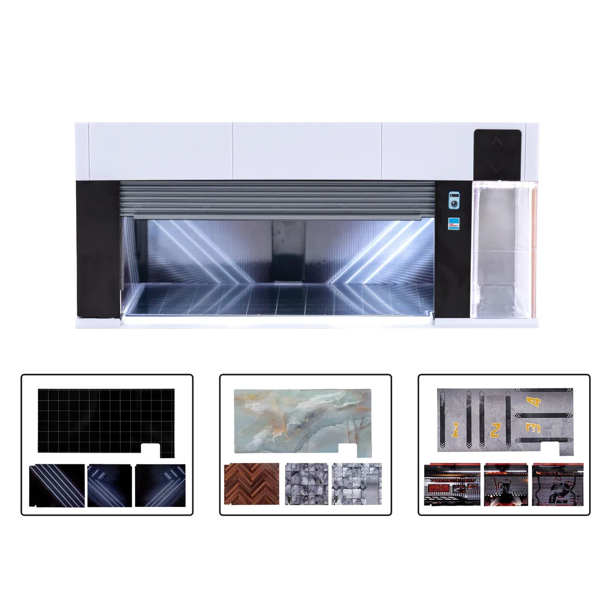 Voice-Controlled Garage – 1:64 Scale with Lights & Shutter